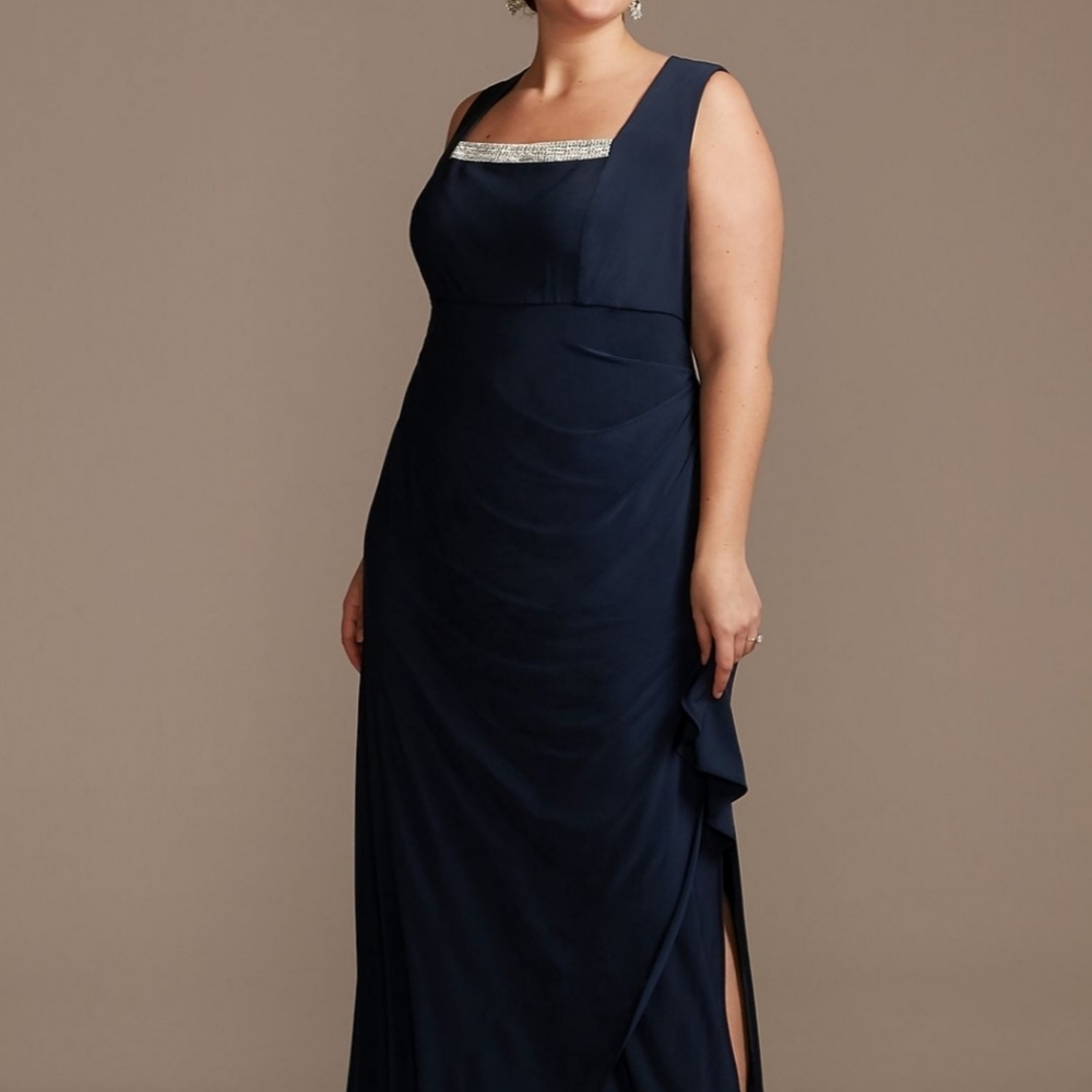 Crystal Embellished Evening Gown
